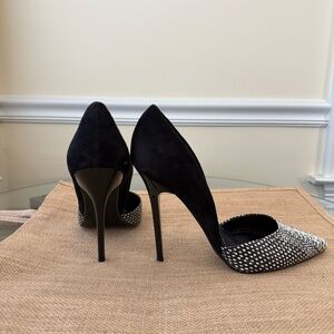 STEVE MADDEN Varcity Heels | Women's Size 8.5 | Black & White